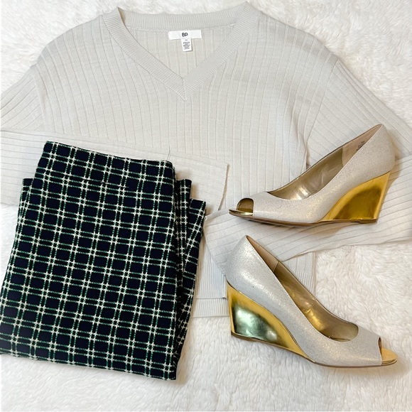 bp | Tops | Nwt Bp Cream Ribbed Long Sleeved Crop Top | Poshmark